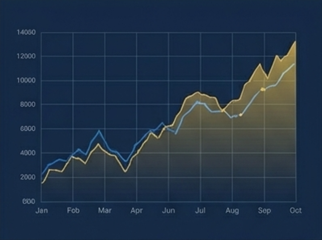 Market Trend Line Chart